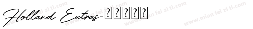 Holland Extras字体转换